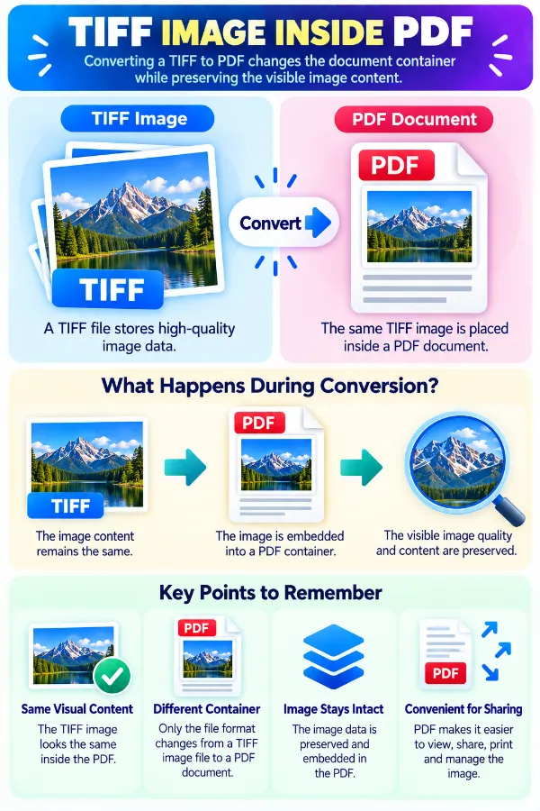 Reasons for changing TIFF images into PDF files