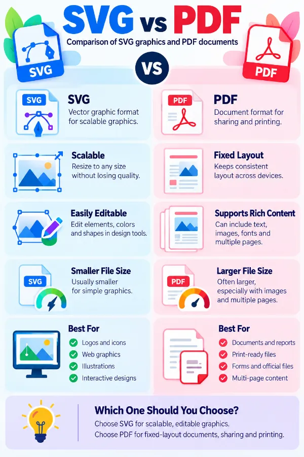 SVG vs PDF