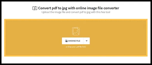 Click CHOOSE FILE and choose your PDF
